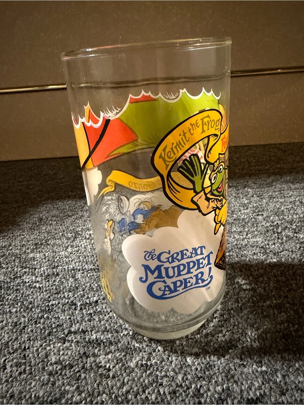 McDonalds Vintage 1981 The Great Muppet Caper Kermit the Frog Glass